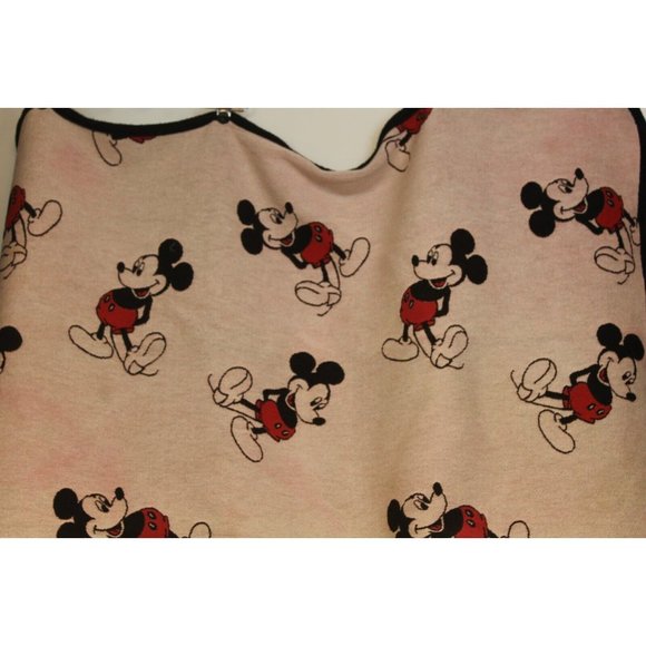 Beacon Blankets Mickey Mouse 55" x 65" Cotton Throw Blanket Red White Navy Blue - Picture 2 of 12